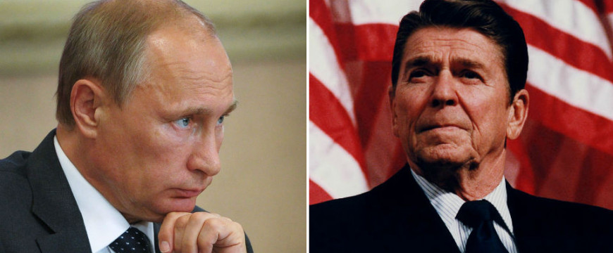 Putyin Reagan kottáját követi